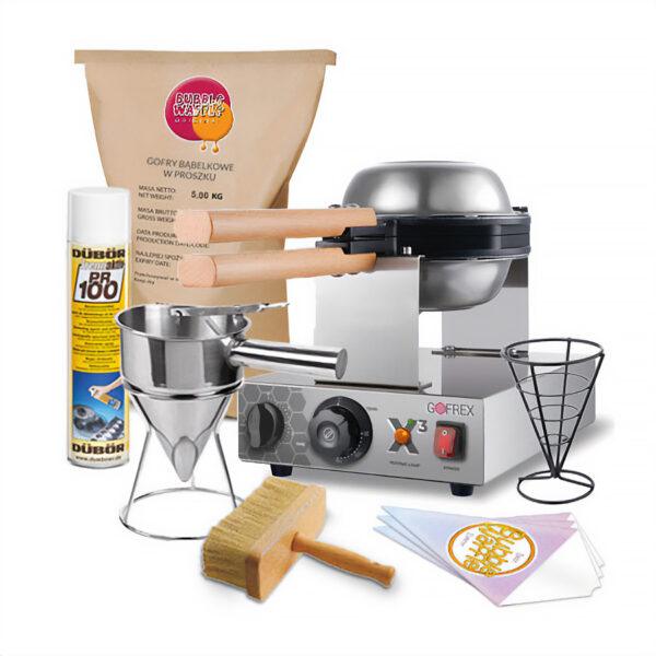 Komplett startpaket för Bubble Waffles + Meny gofry bąbelkowe menu Gofrex_x-3