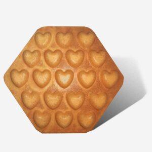Bubble-våffeljärn Hjärtan | Bubble Waffle X-6 gofrownica bąbelkowa serduszka gofr-serduszka