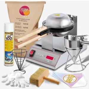 Startpaket för Våffeljärn Bubble Waffle + 9 delar gofrownica bubble waffle gofrownica-x-zestaw-nowy-1