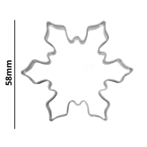 Pepparkaksform eller kakform för pepparkakor | Snöflinga 2 st. mm Pepparkaksform eller kakform för pepparkakor | Snöflinga 2 st. mm