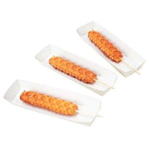 Tandpetare, träpinnar för Corn Dogs och våfflor 25cm x 0.3cm | 200st. wykalaczki-do-corn-dogow-patyczki-drewniane-do-gofrow-corndogi-na-patyku-na-tacce-gofrex.com