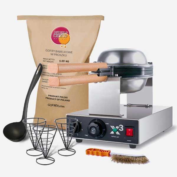 Havsfärg Rożki Gofry Bubble Waffle Morski GOFREX.com