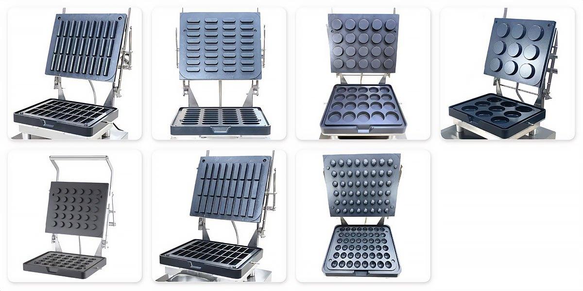Urządzenie do produkcji Tartaletek z dowolnym kompletem płyt GOFREX.com Gofrex-plates