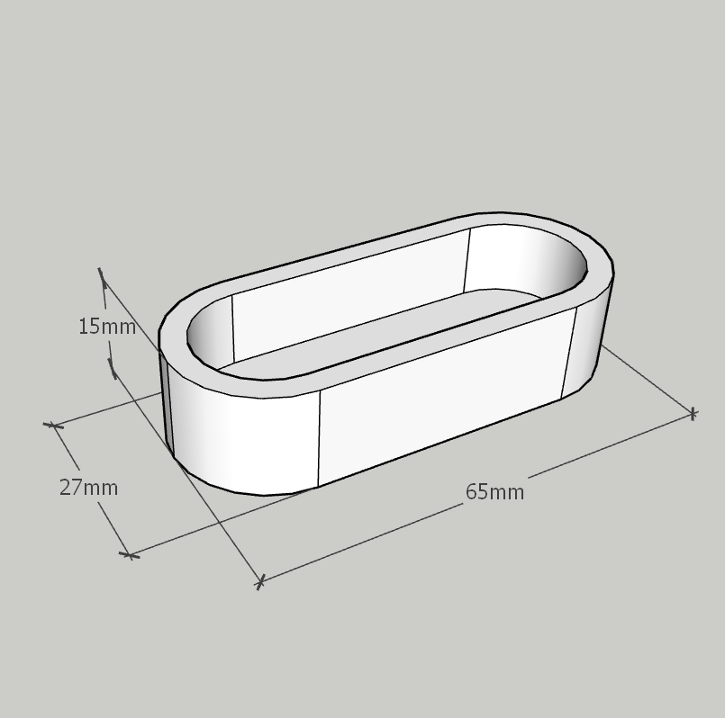 Utbytbar platta Rund form 63 mm för enhet för tillverkning av tartletter tart2