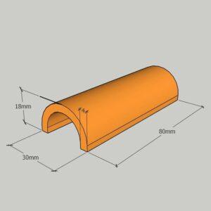 Utbytbar Form Trough-platta för enhet för produktion av tartletter tart4-exp Utbytbar Form Trough-platta för enhet för produktion av tartletter tart4-exp