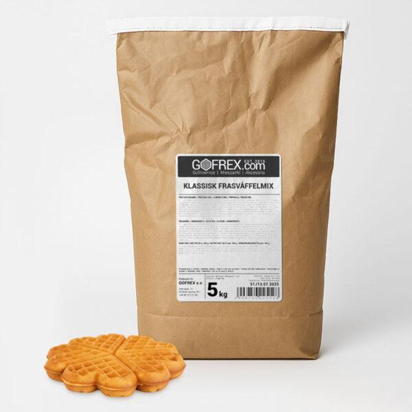 Smörgås-Bubble Waffle Smet | 5 kg | Matiga Bubbelvåfflor Ciasto na gofry bąbelkowe uniwersalne Packshot-produkt-w-papierowym-worku_plik_prod_v2